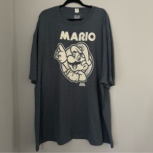 Mario Nintendo Blue Men’s T-Shirt Size 5XL